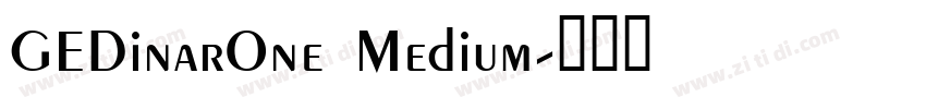GEDinarOne Medium字体转换
